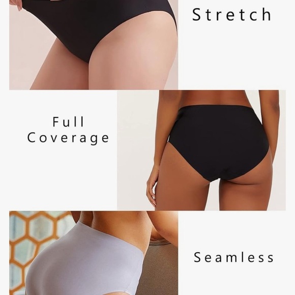 FINETOO Women's High Waist Seamless Underwear - Picture 4 of 6